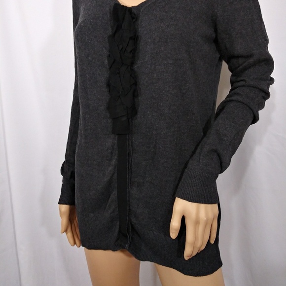 Pull Cardigan Simply Vera Vera Wang – Taille S – Gris Pailleté – Boutons Pression